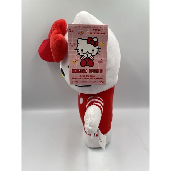 Hello Kitty Valentines “Be Mine” Plush Side Stepper Red New With Tags - Picture 6 of 10